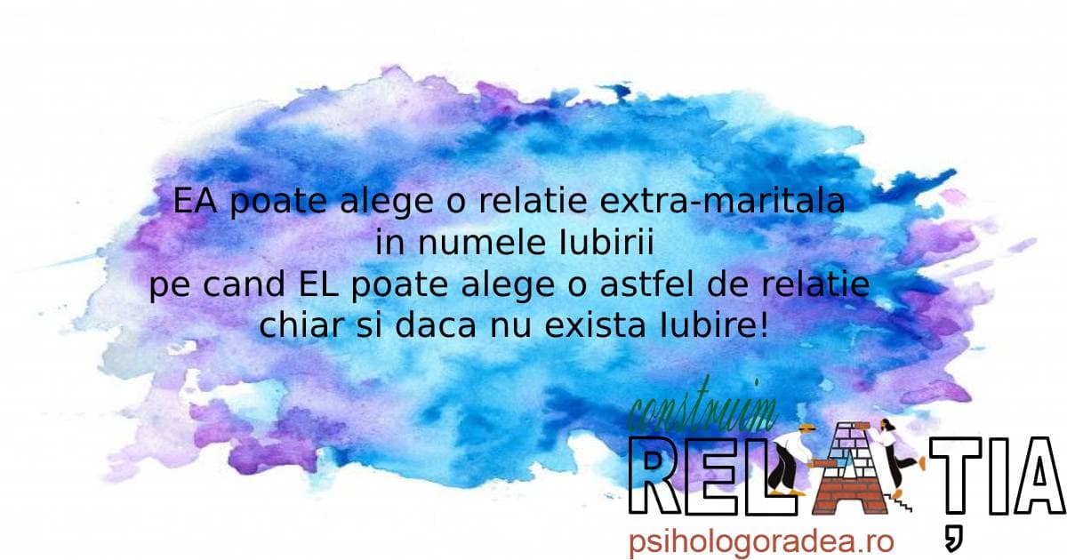 Infidelitatea – diferenţe între EL şi EA